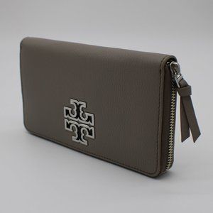 Tory Burch Britten Zip Continental Leather Wallet